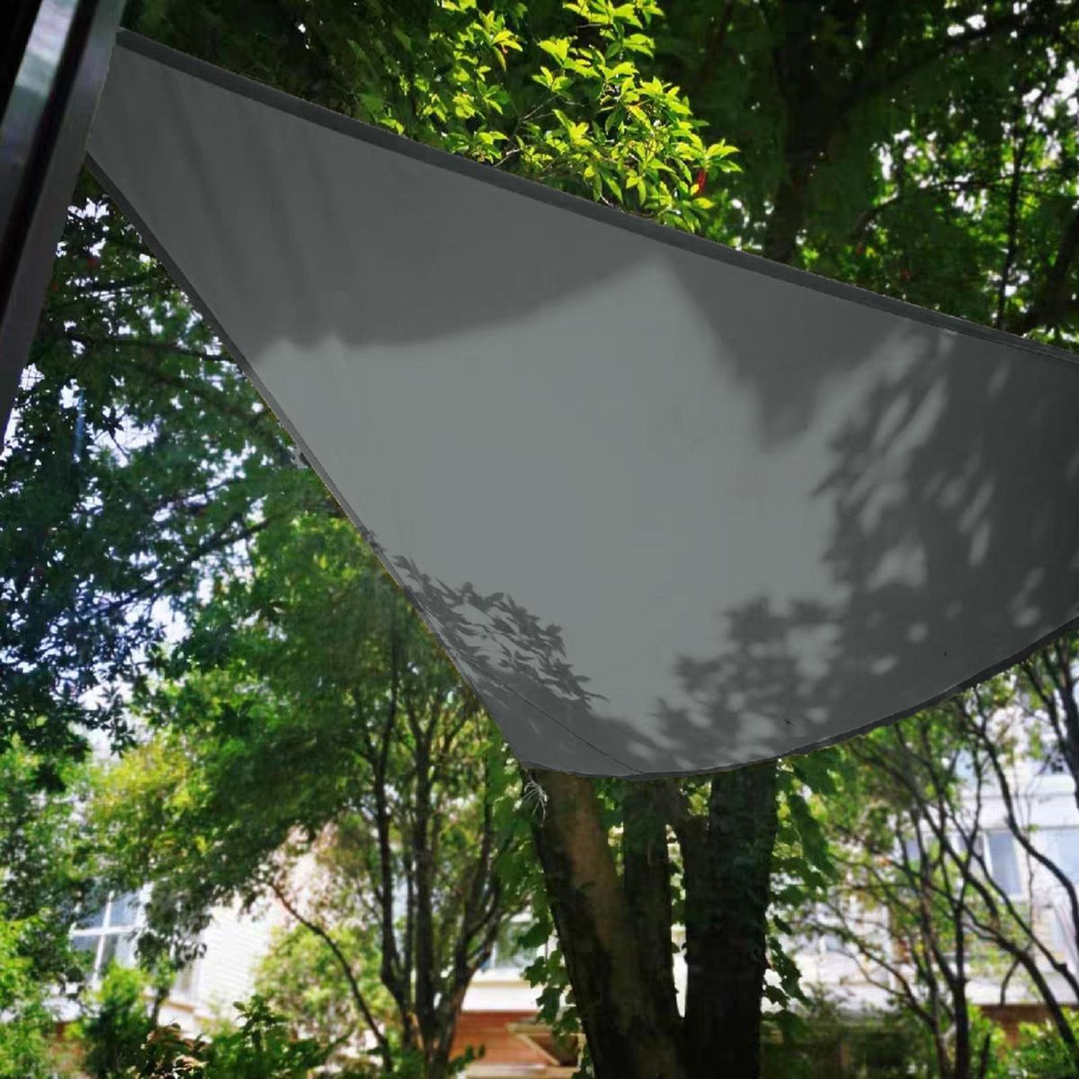 Sun Shade Cloth High Stability Sun Shade Canopy Grey