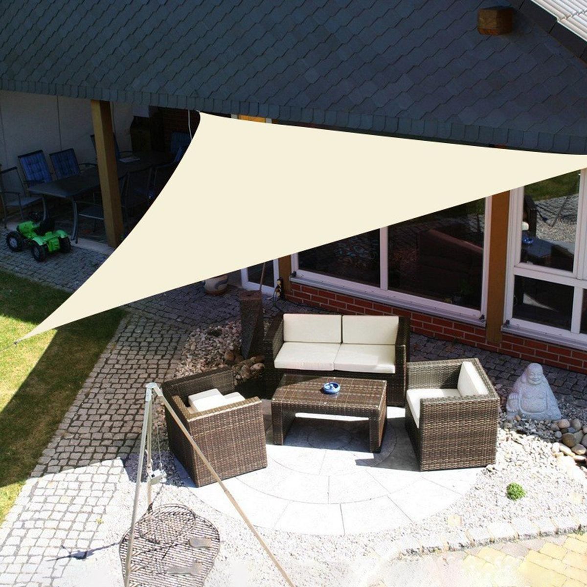 Sun Shade Cloth High Stability Sun Shade Canopy Yellow