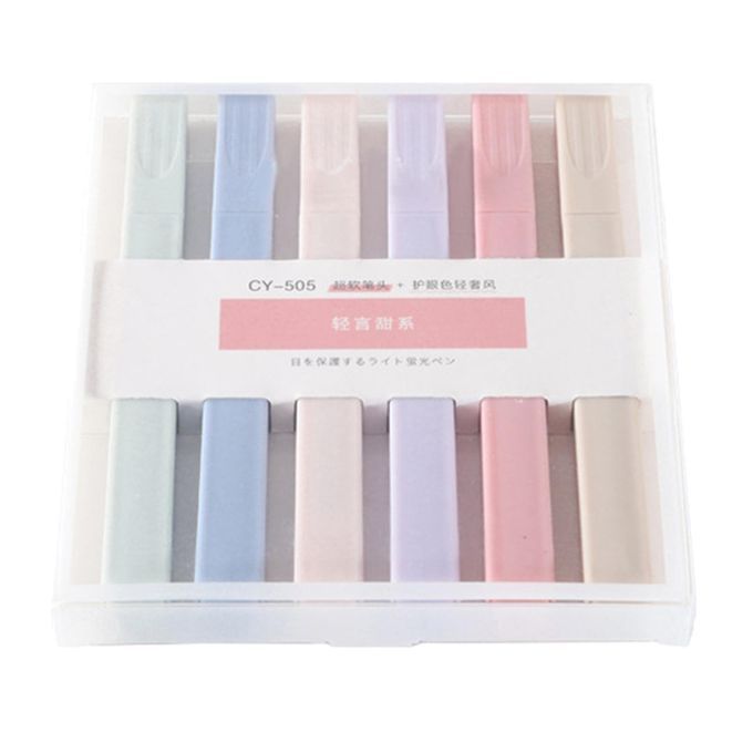 12pieces Soft Tip Highlighters Pens Set Marker Pens For Journal Girl