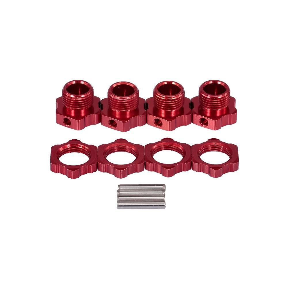 M17 17mm Aluminum Wheel Hex Hubs Adapter Nut with Pin for 1/8 RC Car Buggy Truggy Monster Truck Crawler HPI HSP Traxxas Losi Axial Kyosho Tamiya Redcat Himoto DF ZD Racing