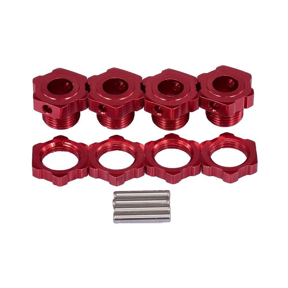 M17 17mm Aluminum Wheel Hex Hubs Adapter Nut with Pin for 1/8 RC Car Buggy Truggy Monster Truck Crawler HPI HSP Traxxas Losi Axial Kyosho Tamiya Redcat Himoto DF ZD Racing