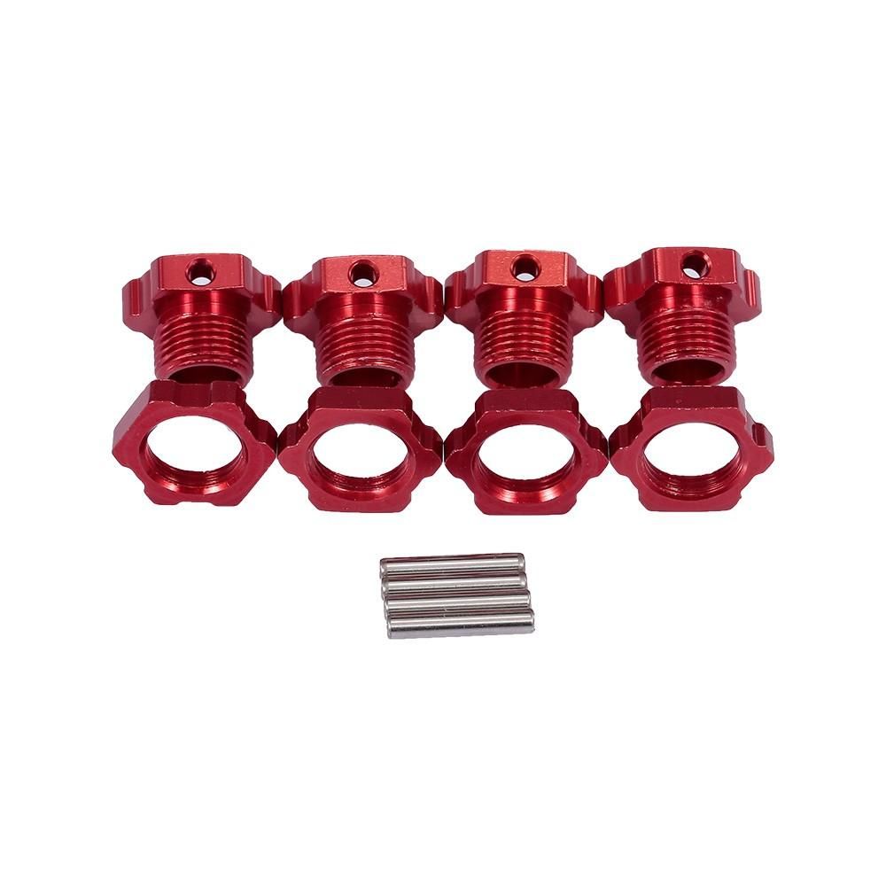 M17 17mm Aluminum Wheel Hex Hubs Adapter Nut with Pin for 1/8 RC Car Buggy Truggy Monster Truck Crawler HPI HSP Traxxas Losi Axial Kyosho Tamiya Redcat Himoto DF ZD Racing
