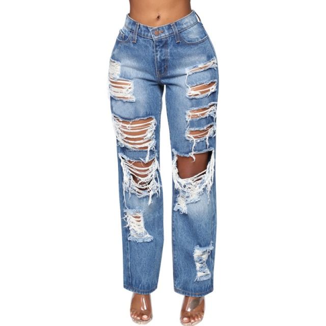 Pants Female Women's Jeans Large Size Boyfriend Jean Women Jeans Y2k Explosive