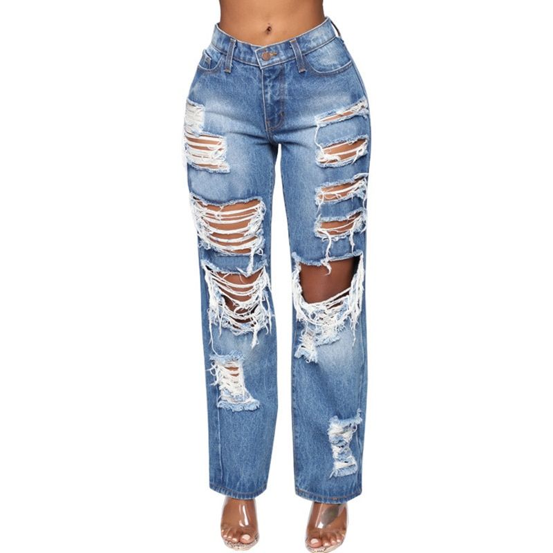 Pants Female Women's Jeans Large Size Boyfriend Jean Women Jeans Y2k Explosive