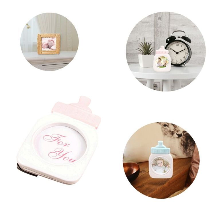 Baby Bottle Shape Plastic Photo Frame