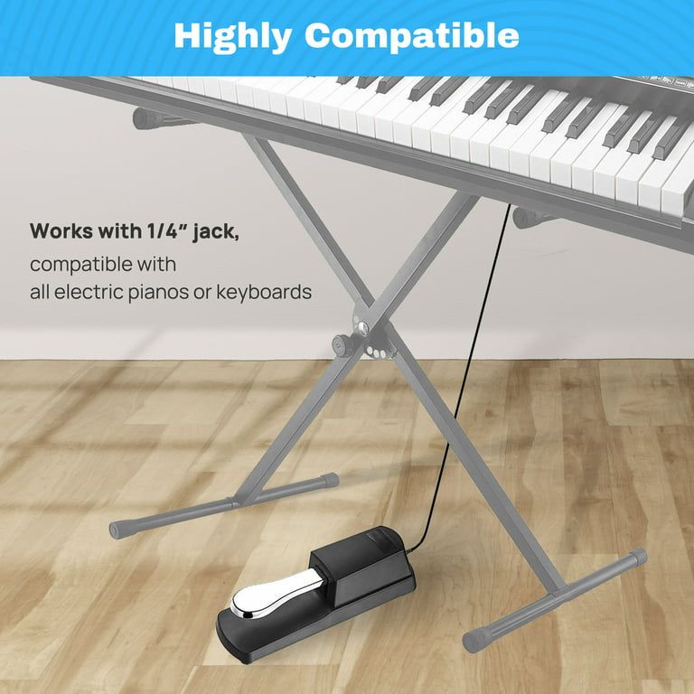 Sustain Pedal Metal And ABS Universal Piano