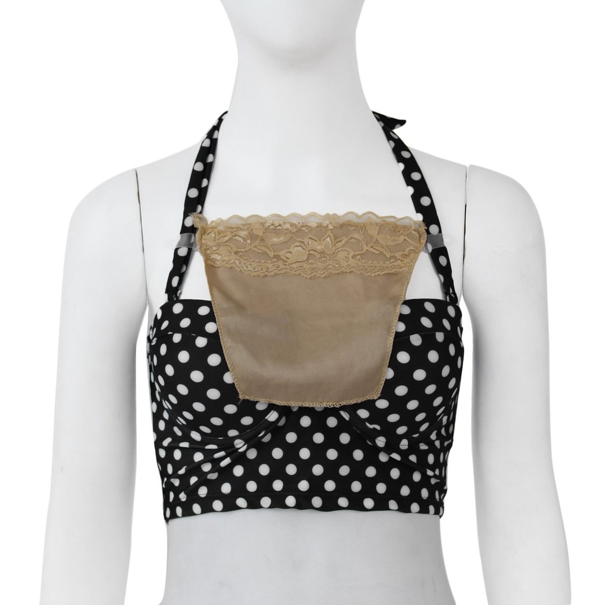 TB Seamless Quick Easy Bra Lace Clip On Mock Camisoles 3 Colors Packed Set Skin Color