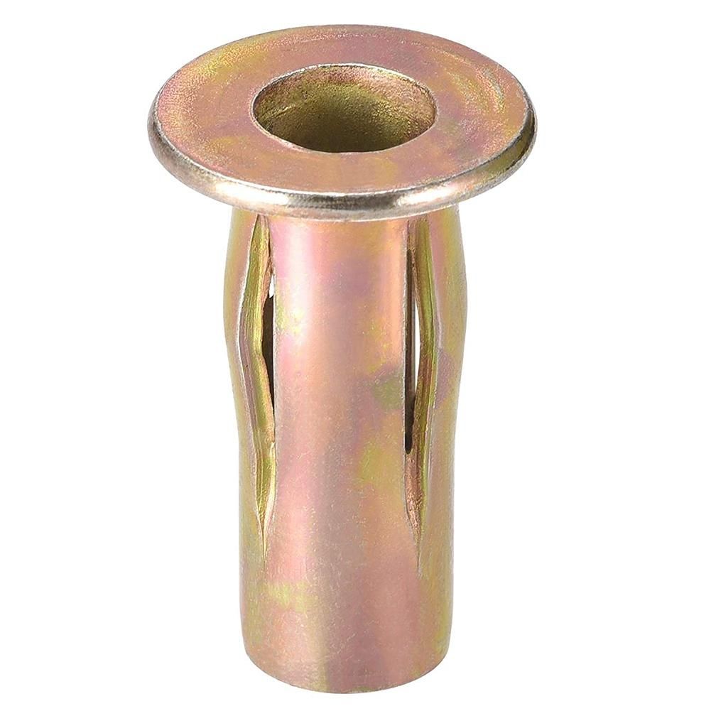 Multi-Grip Rivet-Nut M8 -ed Carbon Steel Color-Zinc-Plated Flat Head Threaded Insert Nut 25Pcs