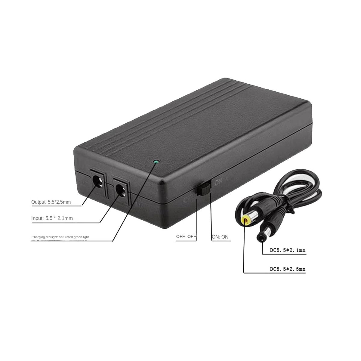5V 2A Uninterruptible Power Supply Mini UPS 4000MAh Battery