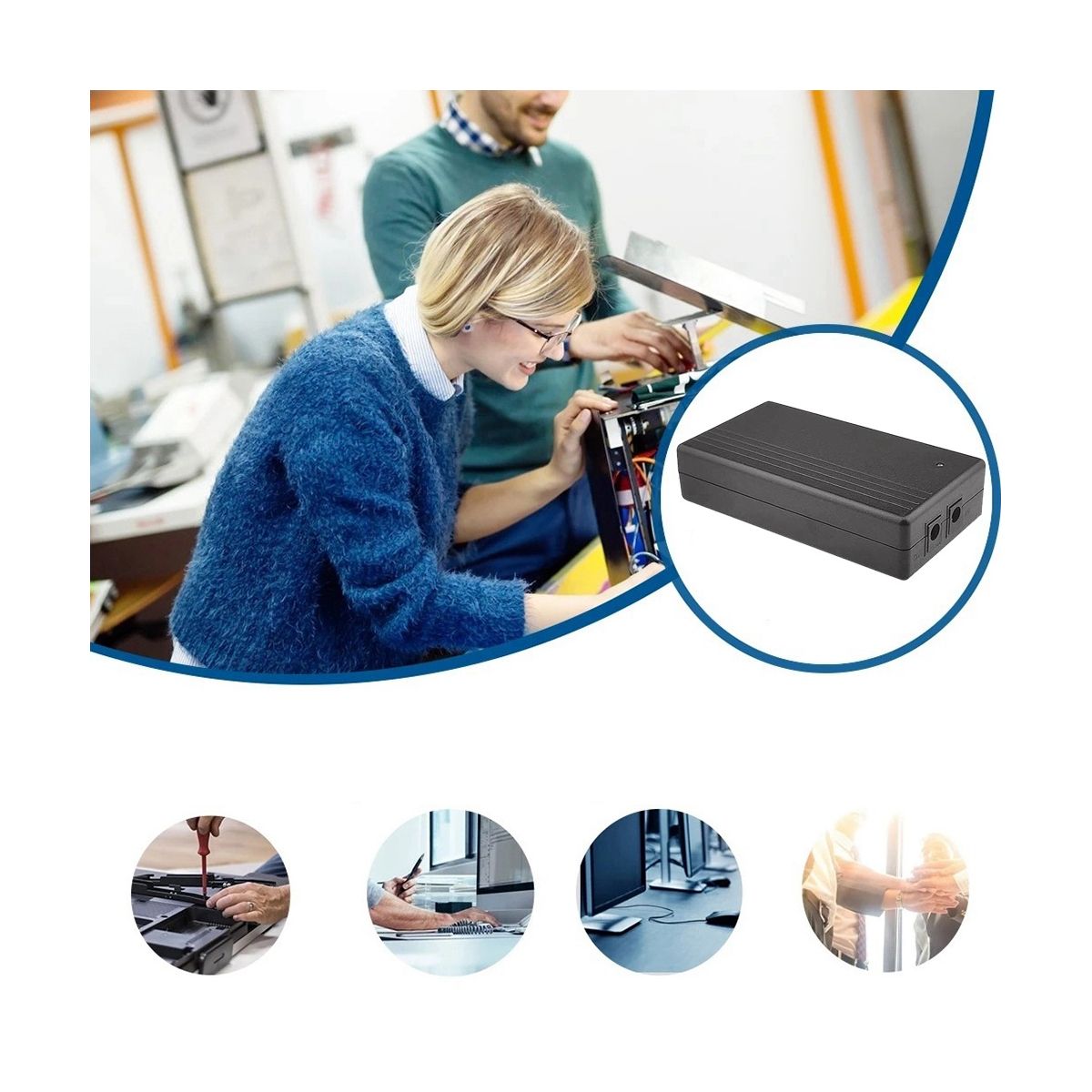 5V 2A Uninterruptible Power Supply Mini UPS 4000MAh Battery