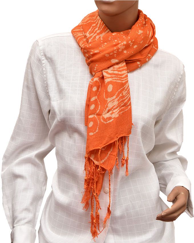 COLOURFUL LADIES PASHMINA WITH BATIK DESIGN -