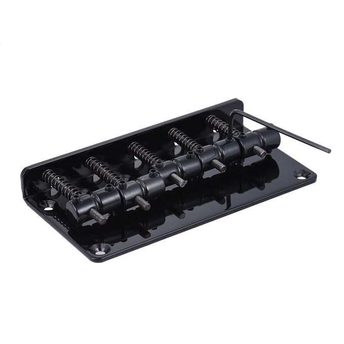 5-saddle Bridge Set For 5 String Electric Bass Guitar Part