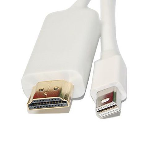 1.8m Mini Displayport To HDMI Convertor Cables Adapter For MacBook, IMac(LG51) Lenovo Samsung Laptop, White