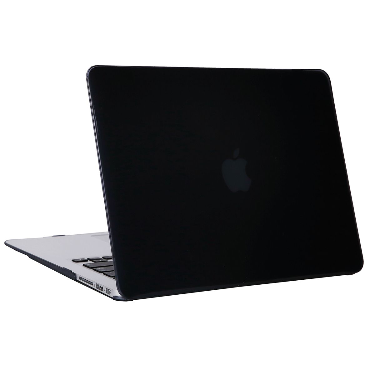 13" Air Case, Crystal Hard Rubberized Cover For Macbook Air 13.3 Inch, Black