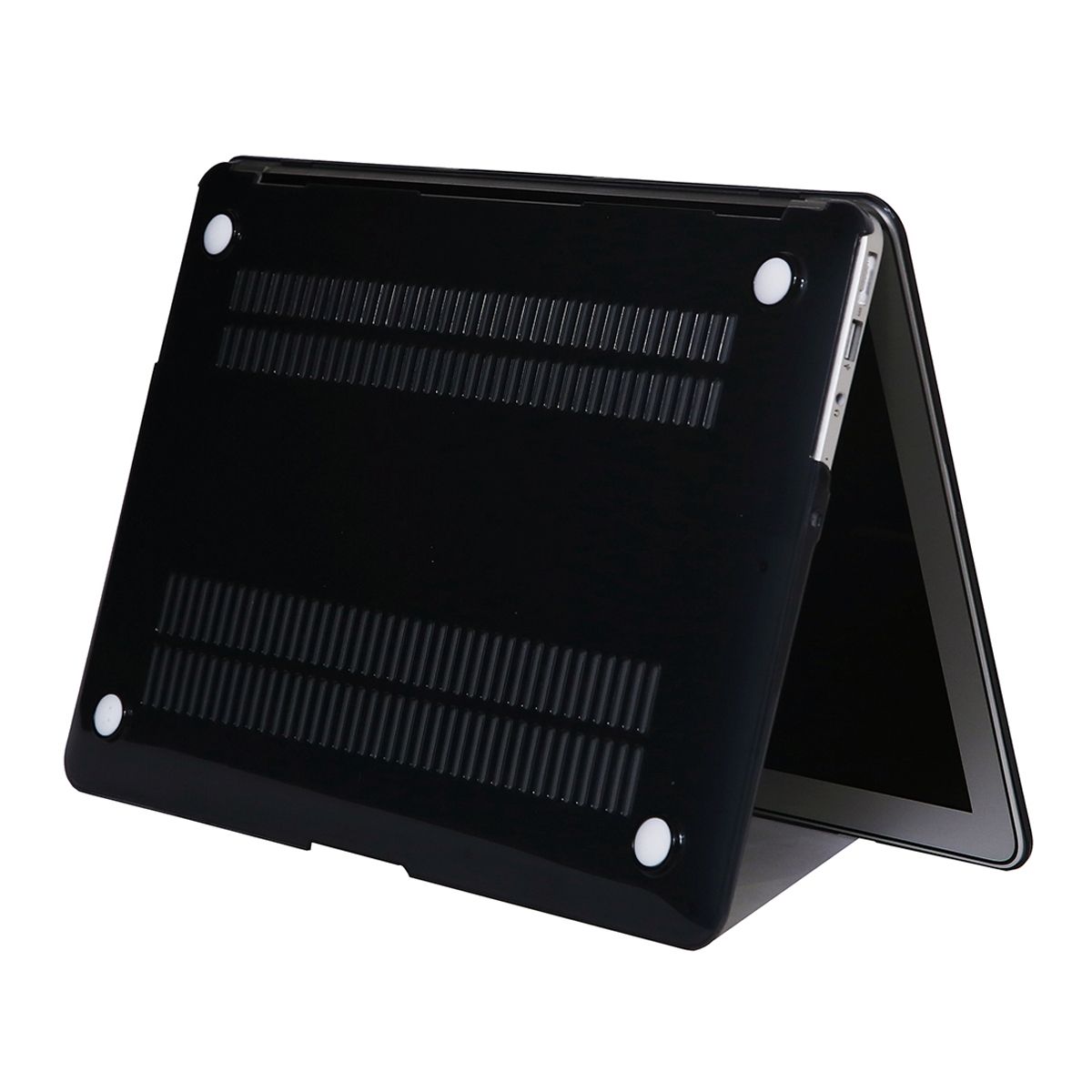 13" Air Case, Crystal Hard Rubberized Cover For Macbook Air 13.3 Inch, Black