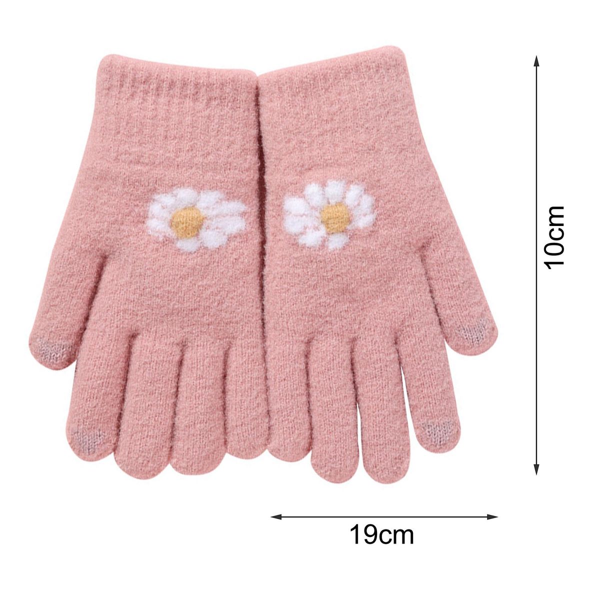 1 Pair Ladies Winter Thermal Girls Cycling Bike Red