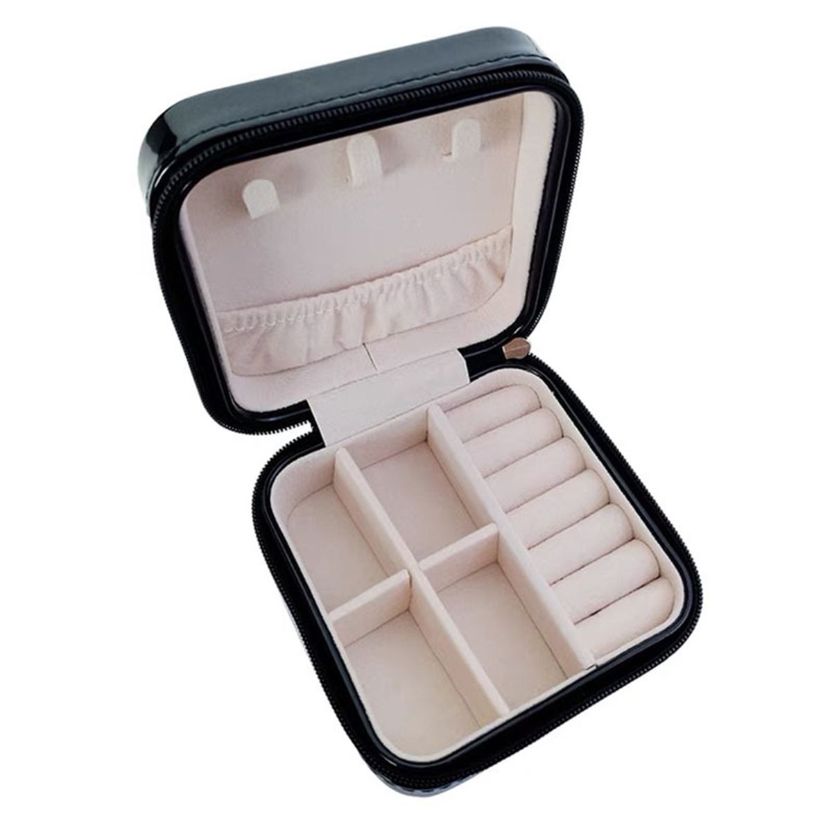 Jewelry Box Jewelries Storage Case PU Leather Organizer For