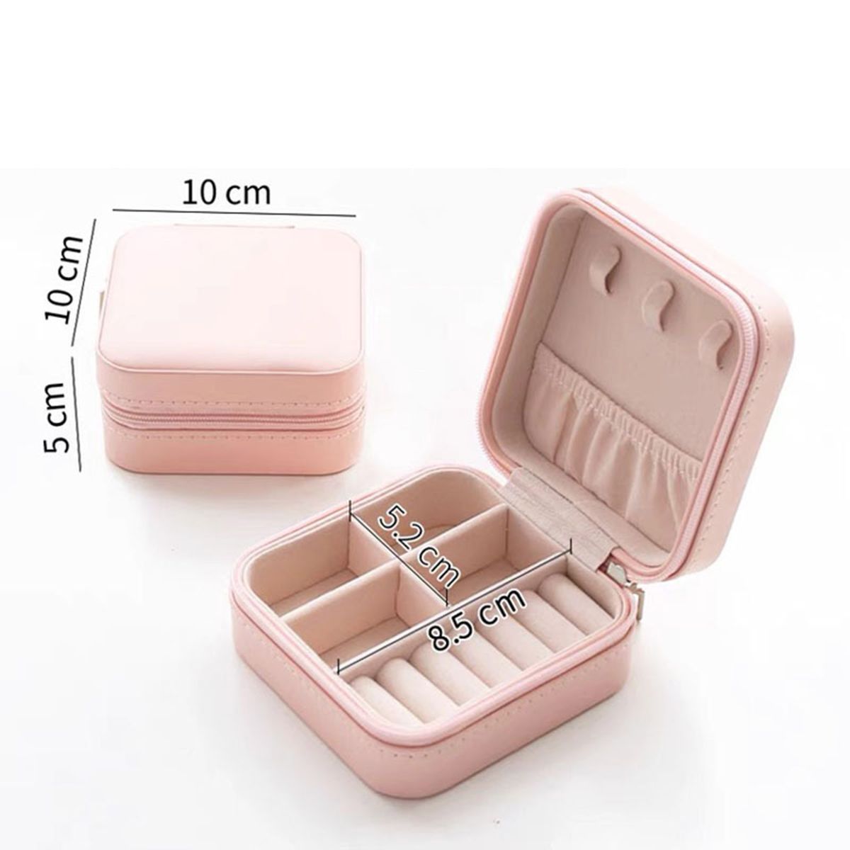 Jewelry Box Jewelries Storage Case PU Leather Organizer For