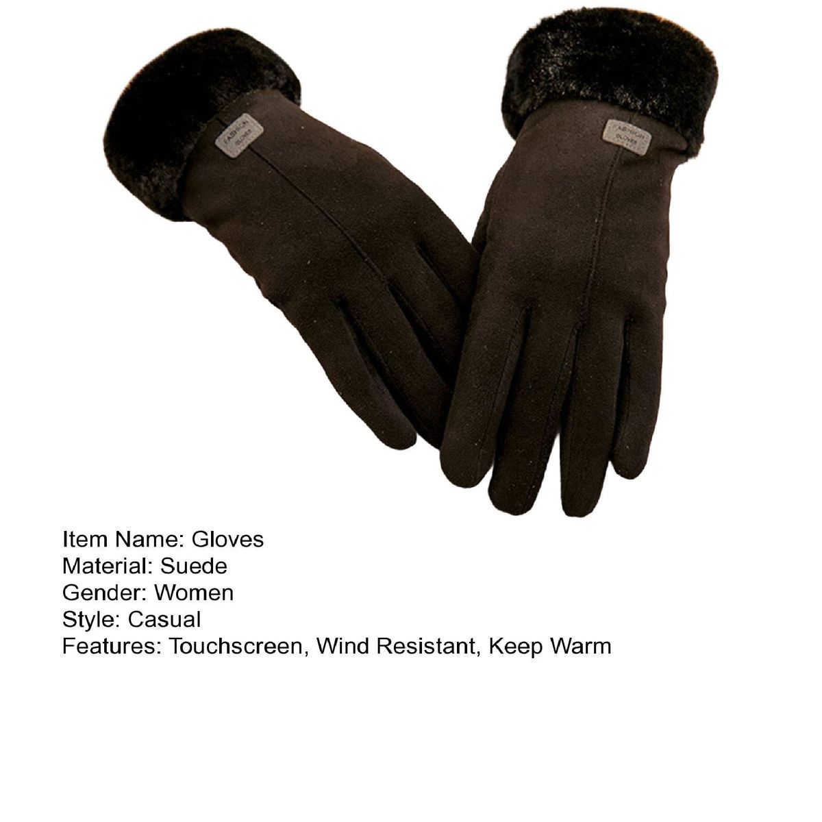 1 Pair Motorcycle Windproof Winter Female Bike Black