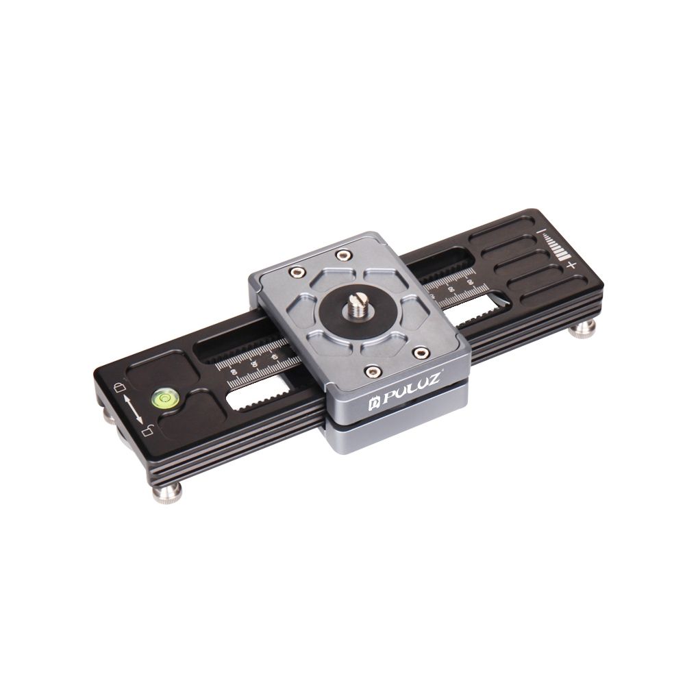 PULUZ Close-Up Shooting Desktop Fluid Drag Track Slider Aluminum Alloy Camera Video Stabilizer Rail With 1/4 Inch Screw