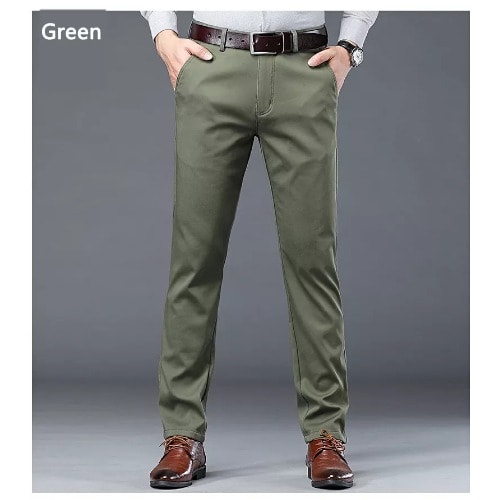 Cotton Chinos - Army Green