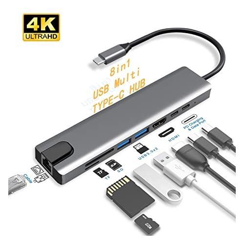 Usb C Hub 8 In 1 Laptop Docking Station