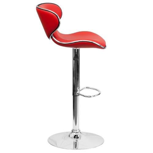Bar Stool 03 - Set Of 2 - Red