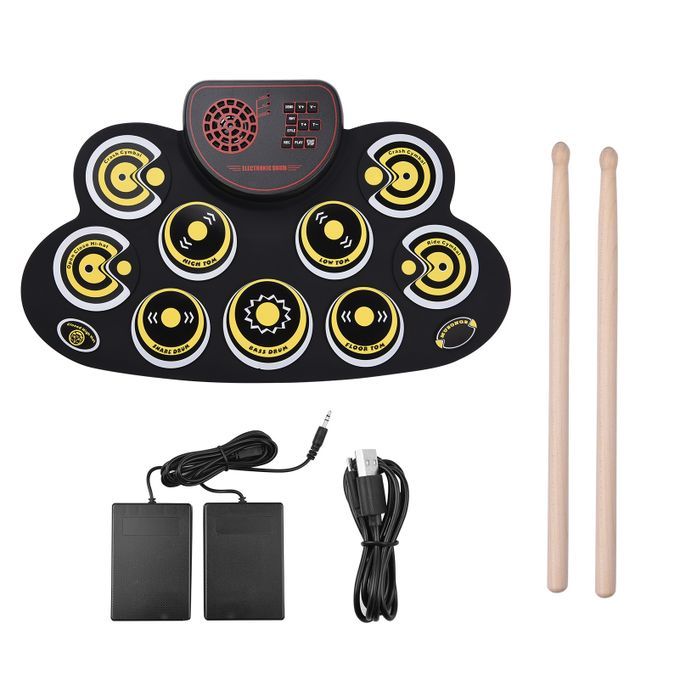 Muslady Portable Roll-up Electronic Drum Pad Silicon