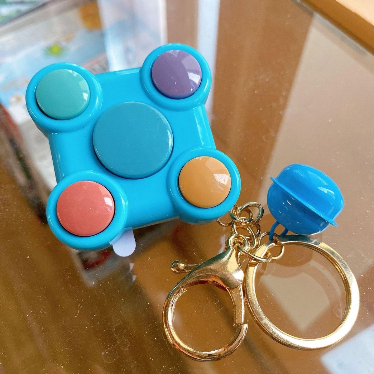 Keychain Children Learning Memory Device Blue