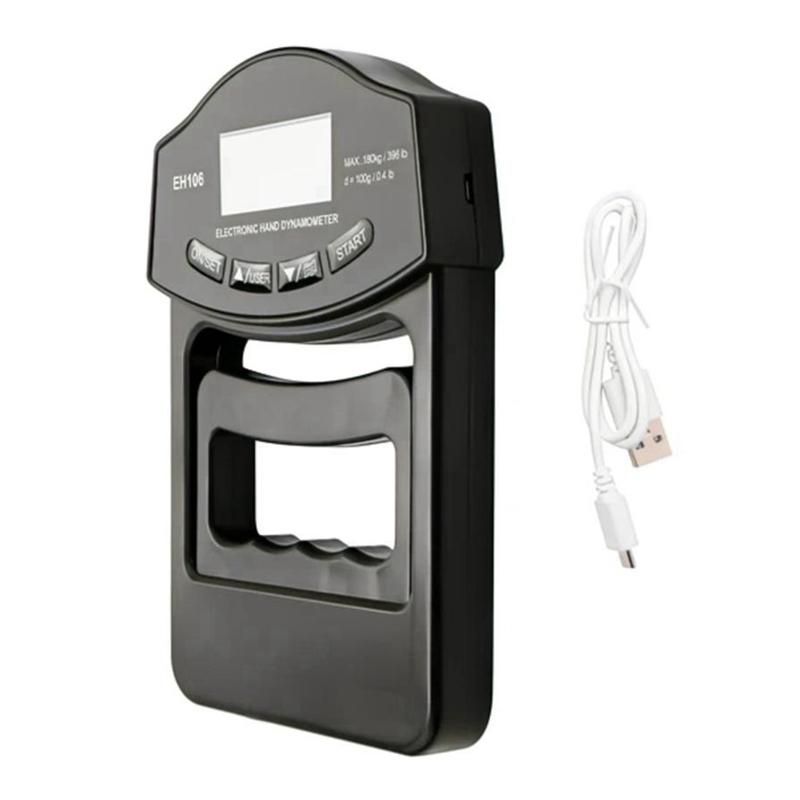 Grip Strength Tester396Lbs180Kg Digital Hand Dynamometer Grip Strength Meter USB LCD Screen Hand Grip Dynamometer