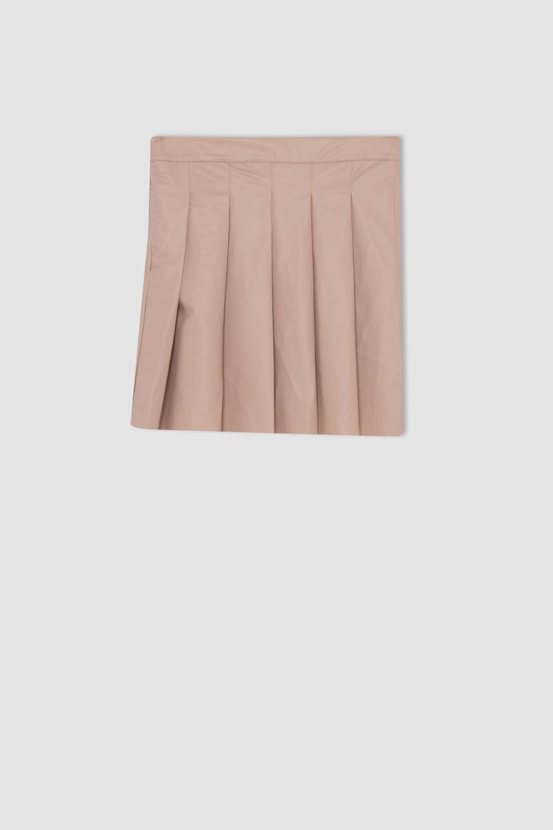 Girl Regular Fit Knitted Skirt -Pink