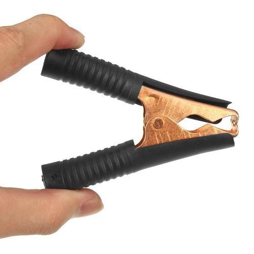 Car Alligator Clips Clamps Crocodile Clip Copper Plating Product 100A Red+Black