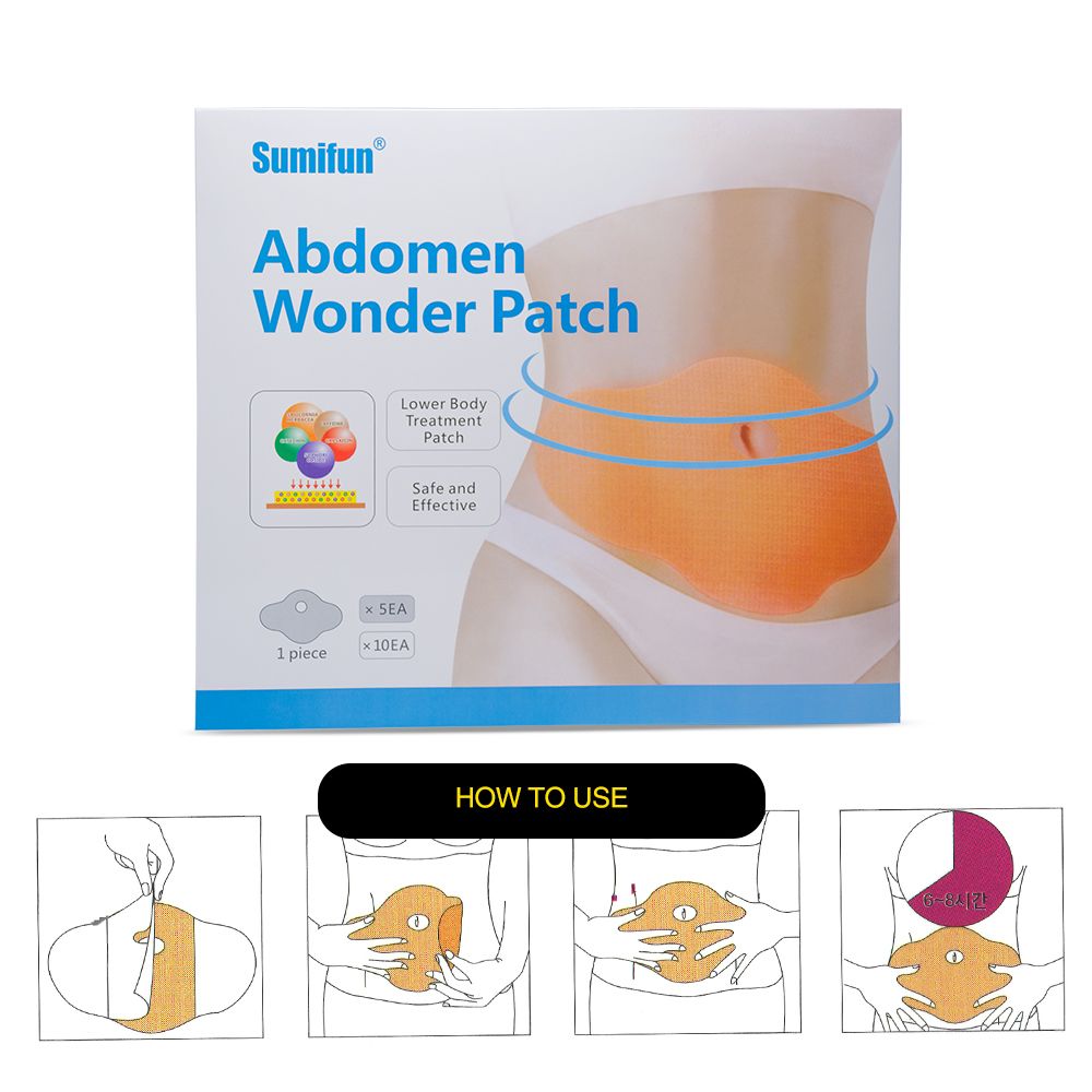 Patch Ingredients Abdomen Fat Burning Weight 5 K02701 100 Loss Slimming Sumifun Natural New Pieces/ Sell Massage Hot Box Belly