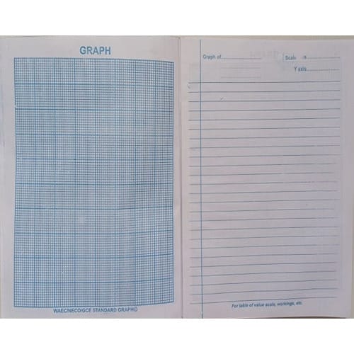 Science Graph Notebook - Hardcover - 60 Leaves - 24cm x 18cm