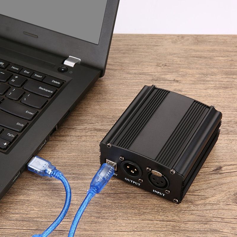 USB48V Phantom Large Diaphragm Microphone Power Live