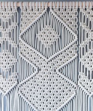100x110CM Floral Tapestry Wall Hanging Bohemian Handmade Woven Tapestry Geometric Modern Boho Living Room Bedroom Decoration