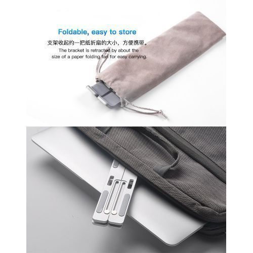 Aluminum  Adjustable Laptops Stand -Silver