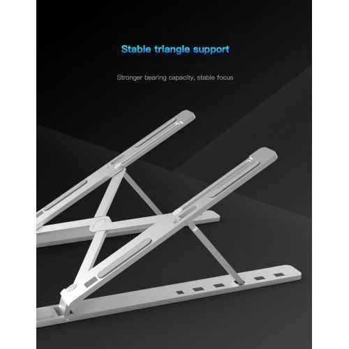 Aluminum  Adjustable Laptops Stand -Silver
