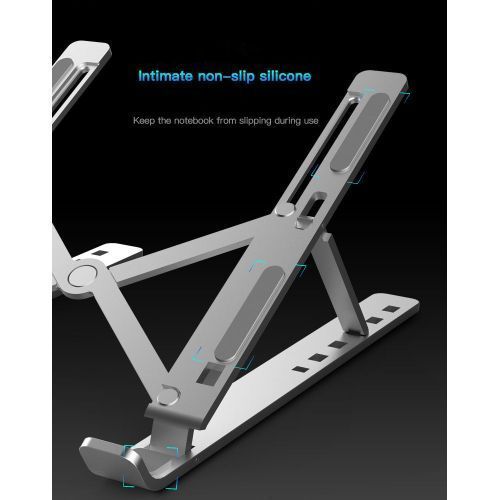 Aluminum  Adjustable Laptops Stand -Silver