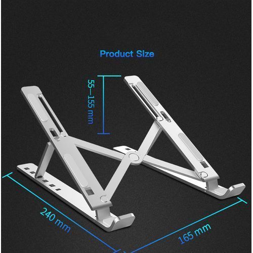 Aluminum  Adjustable Laptops Stand -Silver