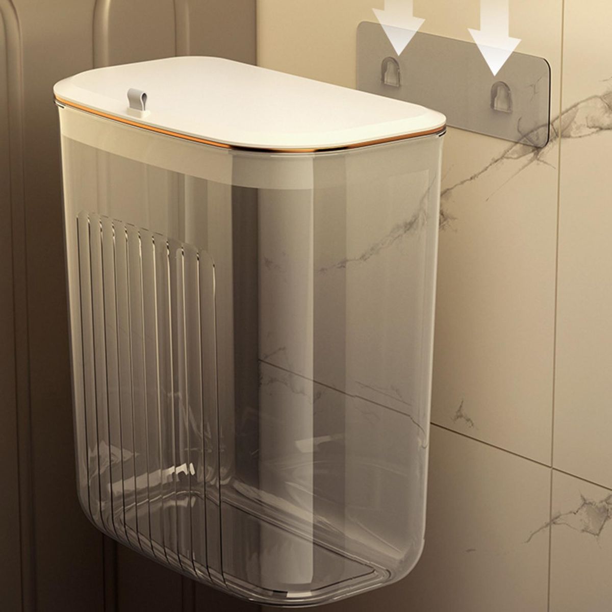 Storage Basket Bathroom Shower Laundry Storage Basket Transparent