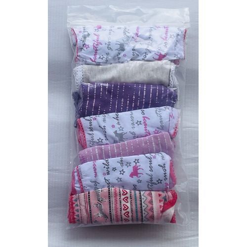 3-4YRS 7 Pack Colored Girls Briefs-A