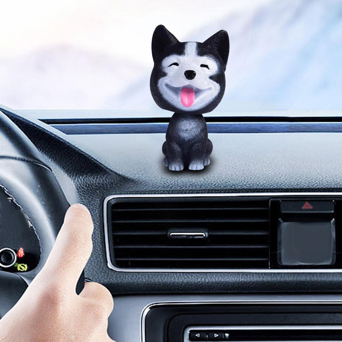 Car Shaking Head Dog Ornament For Desktop Home Style B