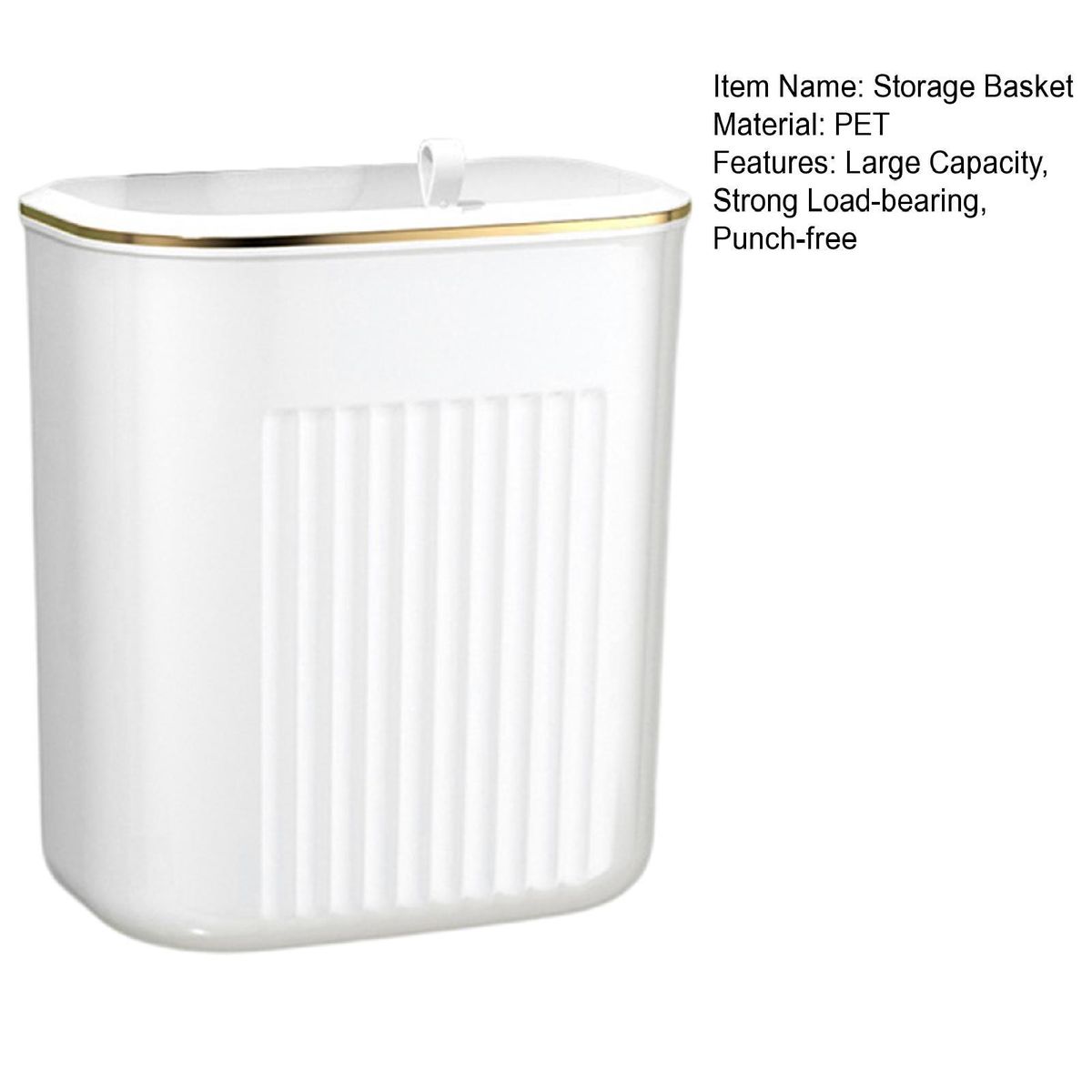 Storage Basket Bathroom Shower Laundry Storage Basket Ivory
