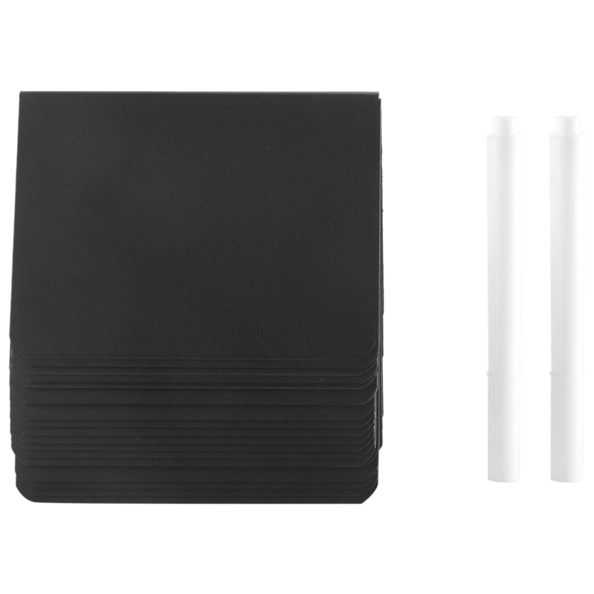 20 Pieces Mini Chalkboard Signs A-Shaped Chalkboard Tables Buffet Tags PVC Erasable Blackboards with White Chalk Markers