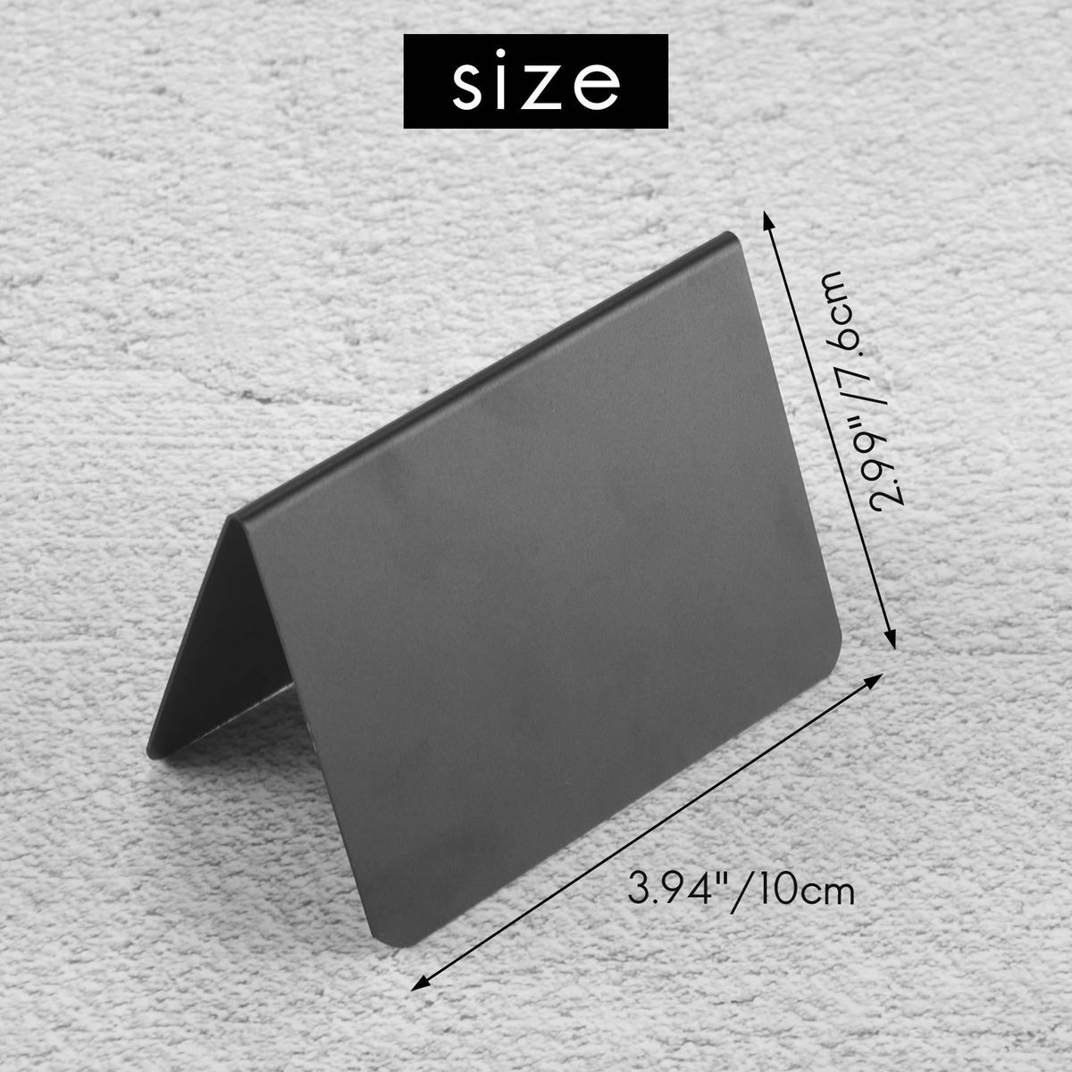 20 Pieces Mini Chalkboard Signs A-Shaped Chalkboard Tables Buffet Tags PVC Erasable Blackboards with White Chalk Markers
