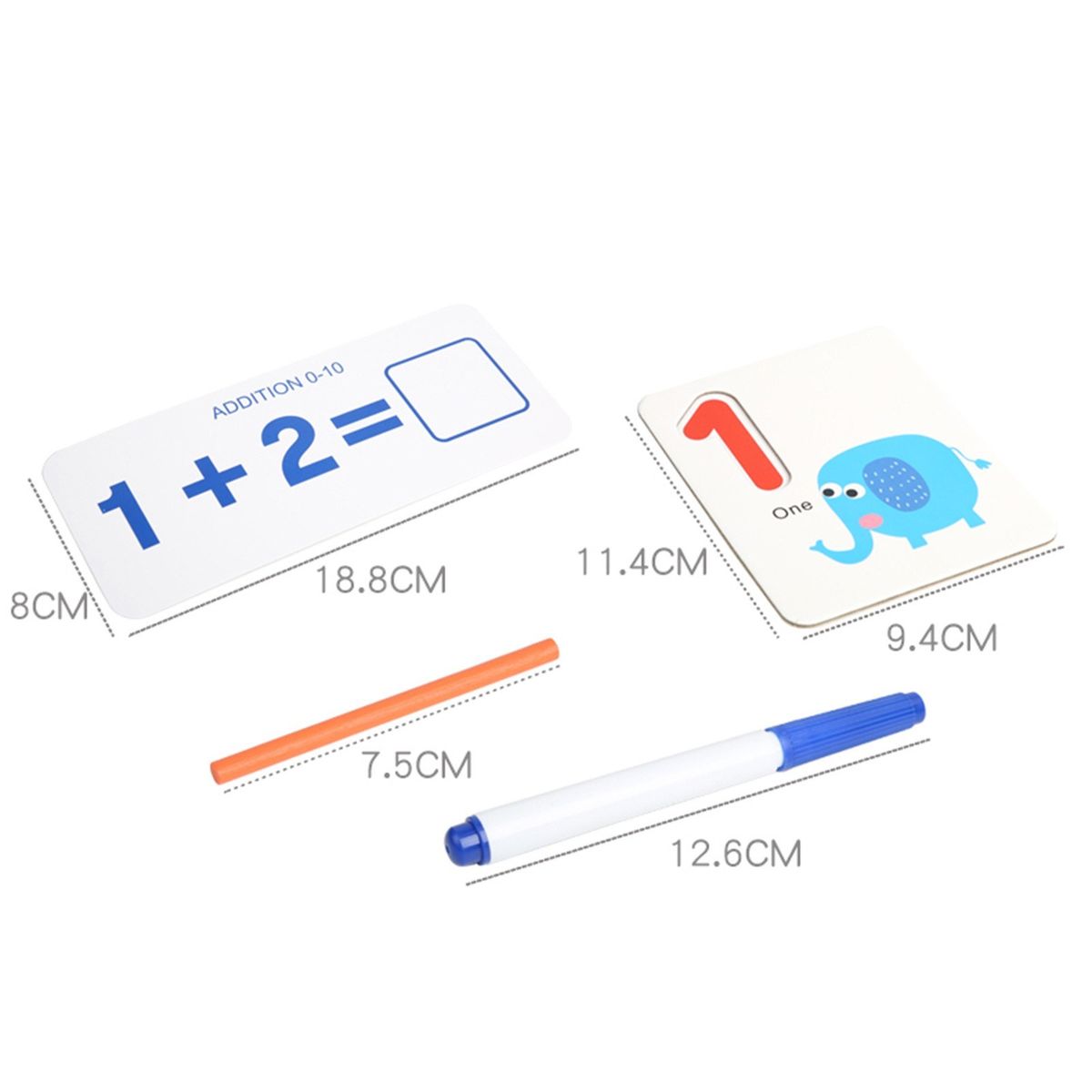 Number Learning Game Matching Puzzle Number Flash Cards