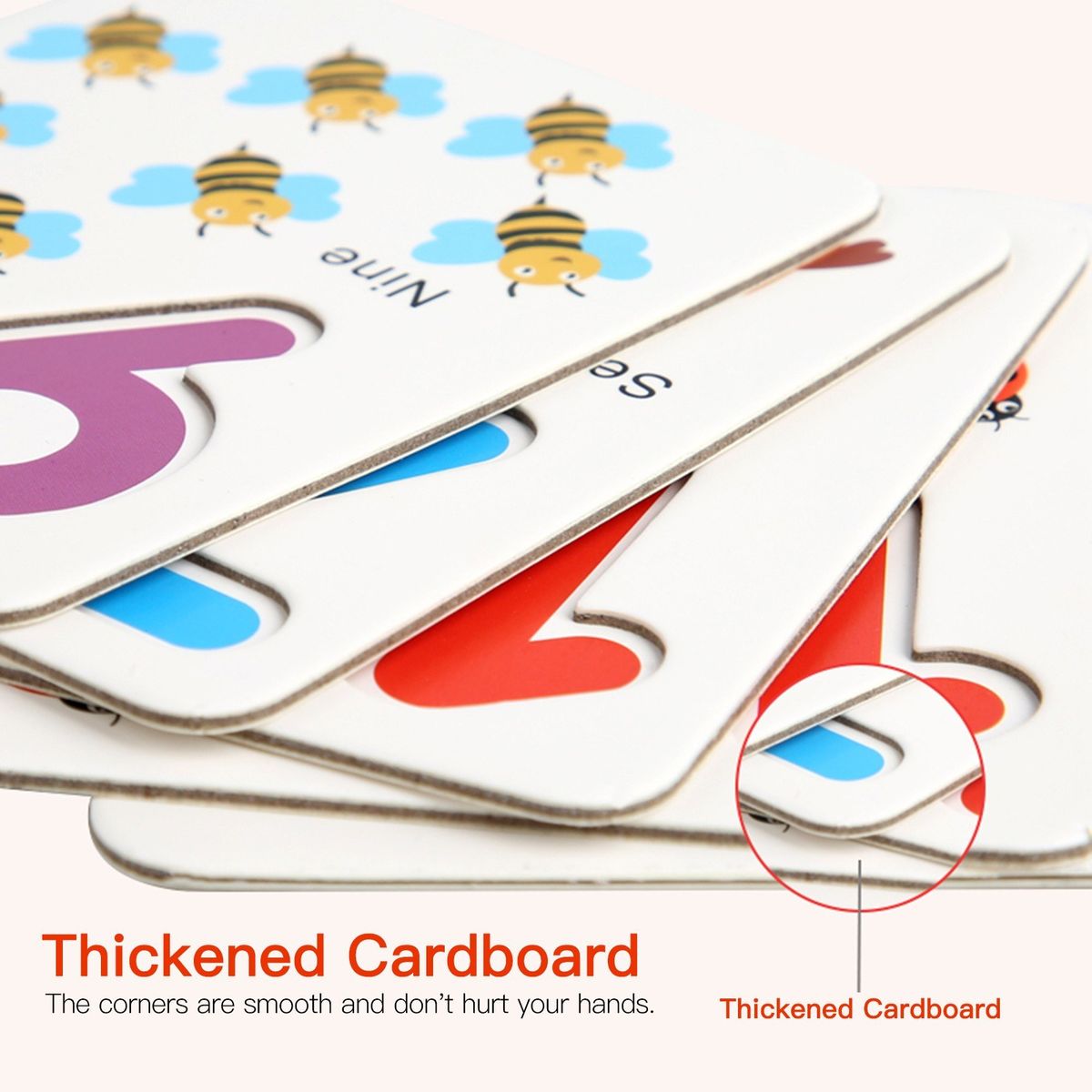 Number Learning Game Matching Puzzle Number Flash Cards