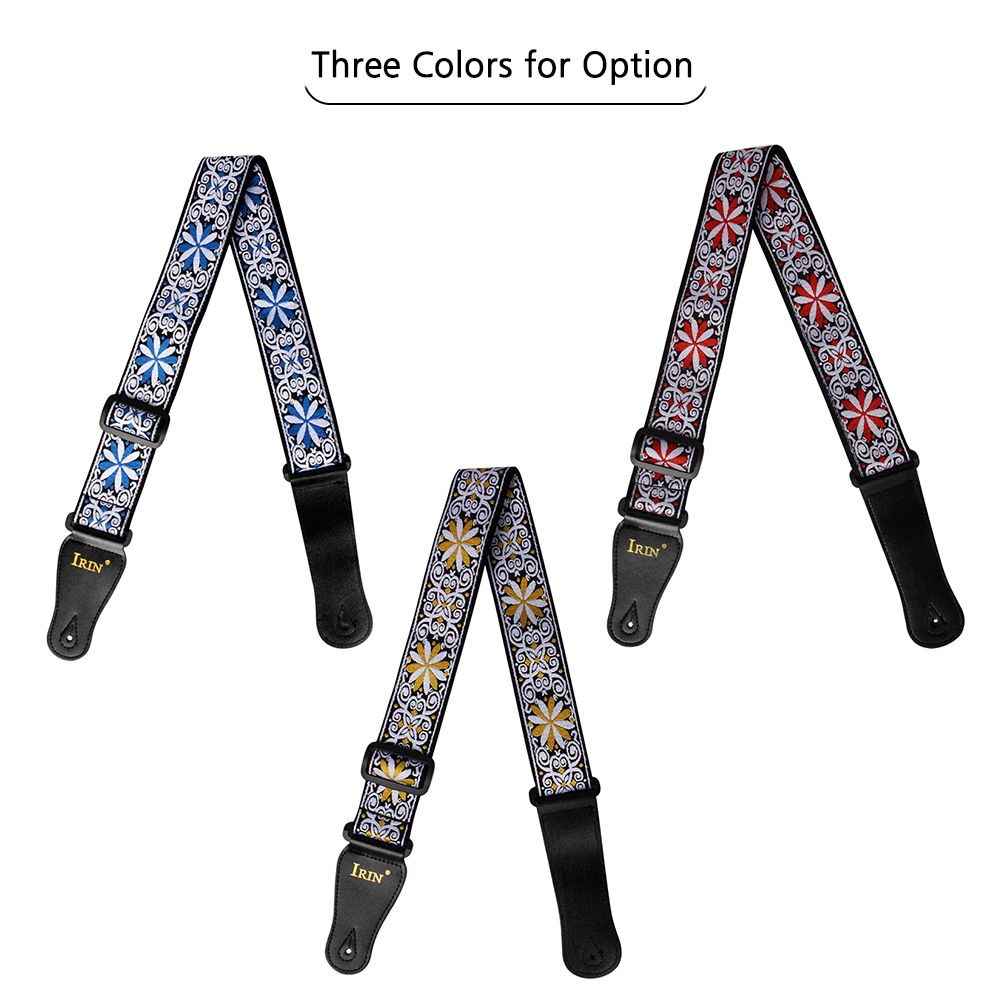 GS-02 Adjustable Embroidery Guitar Straps For Acoustic