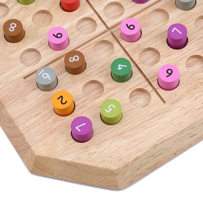 Solid Wood Sudoku Game Chess Quality Rubber Wooden children's Educational Toys Adult Intelligence Game